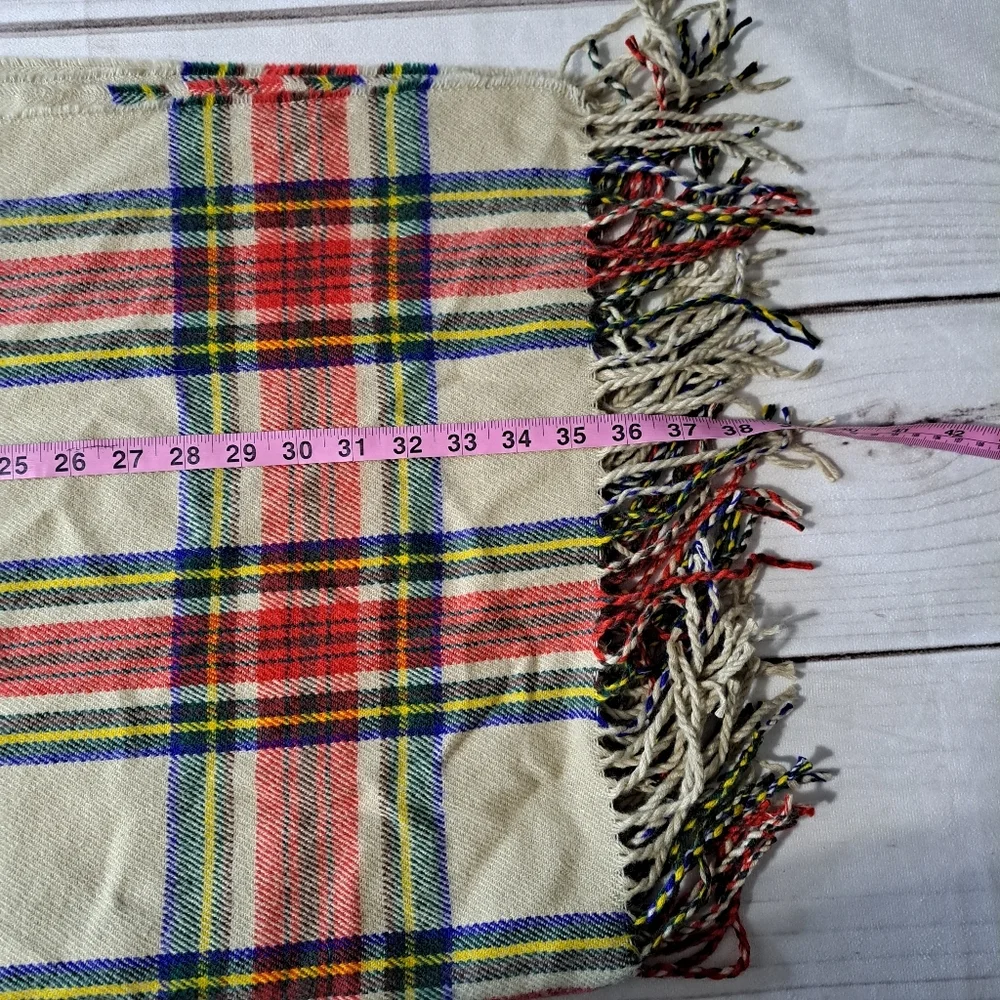 Rampage Preppy Oversized Plaid Scarf